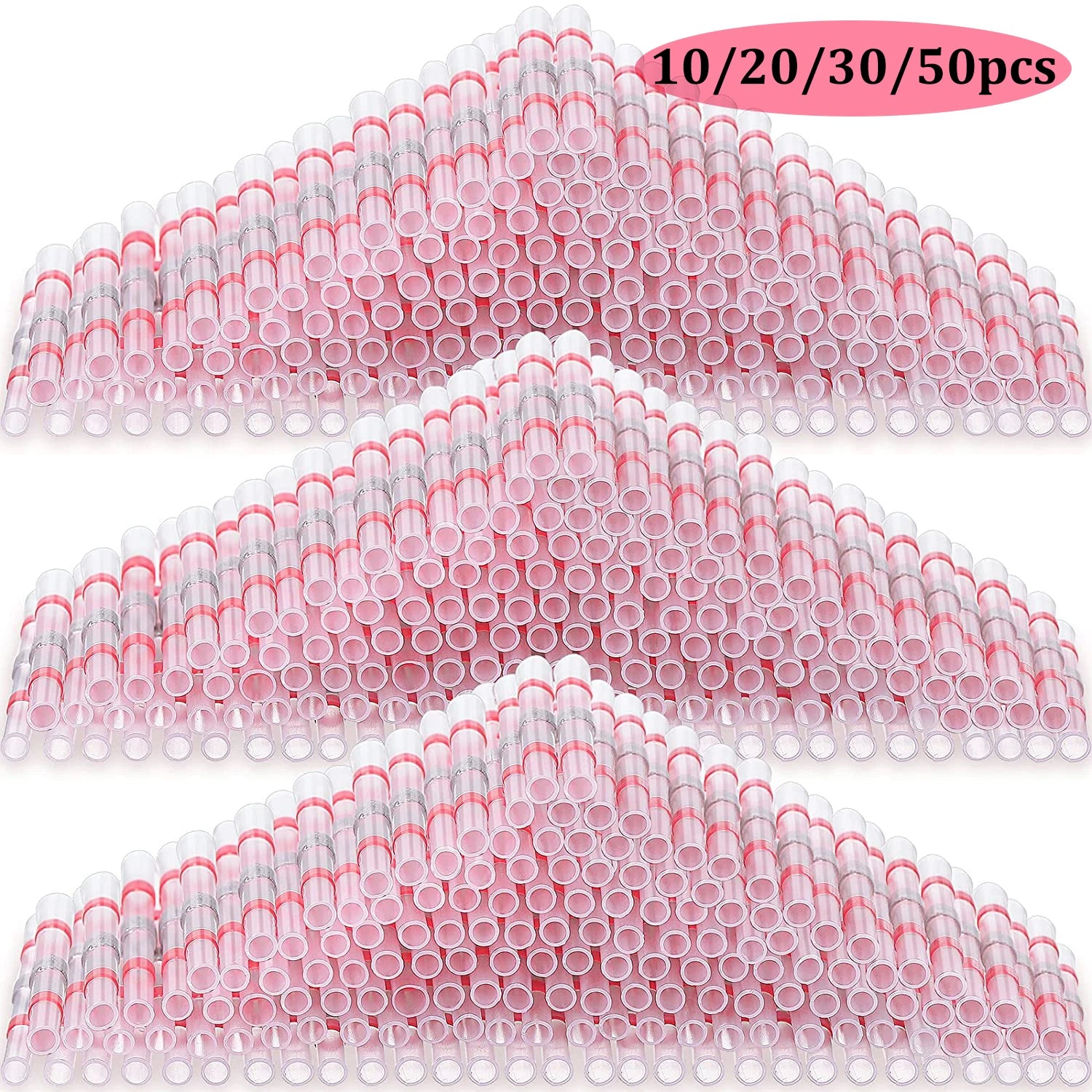 50/30/20/10pc Heat Shrinkable Wire Connector