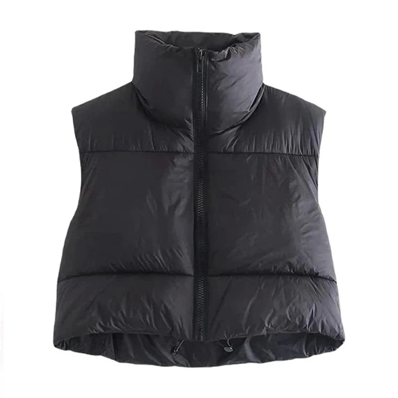 Women's Short Cotton Down Vest