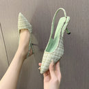 Women Back Hollow Half Headed Single Shoes