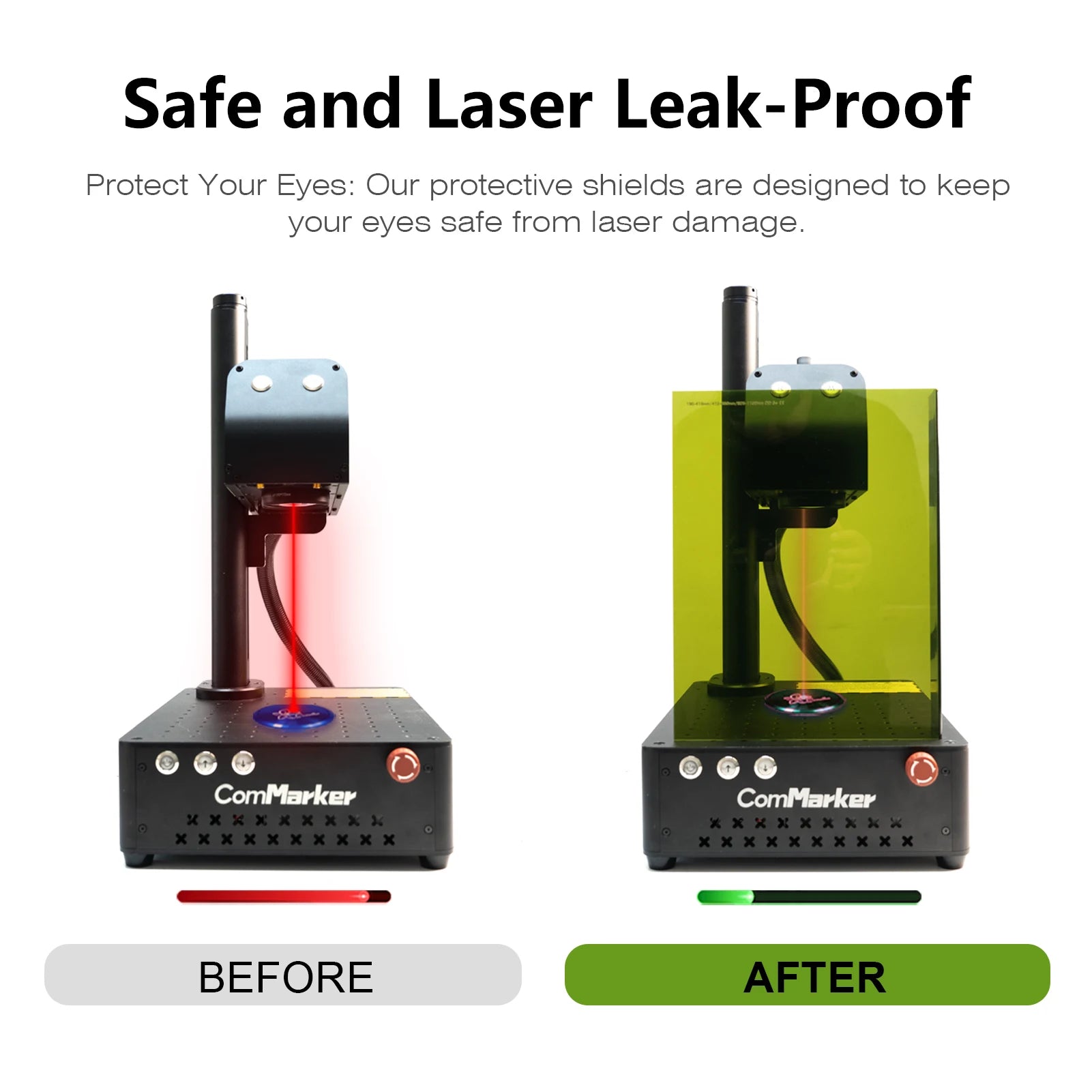 OD6+ Laser Safety Shield High Power Laser