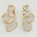 Women Fashion Gold Color Plating Irregular Post Earrings