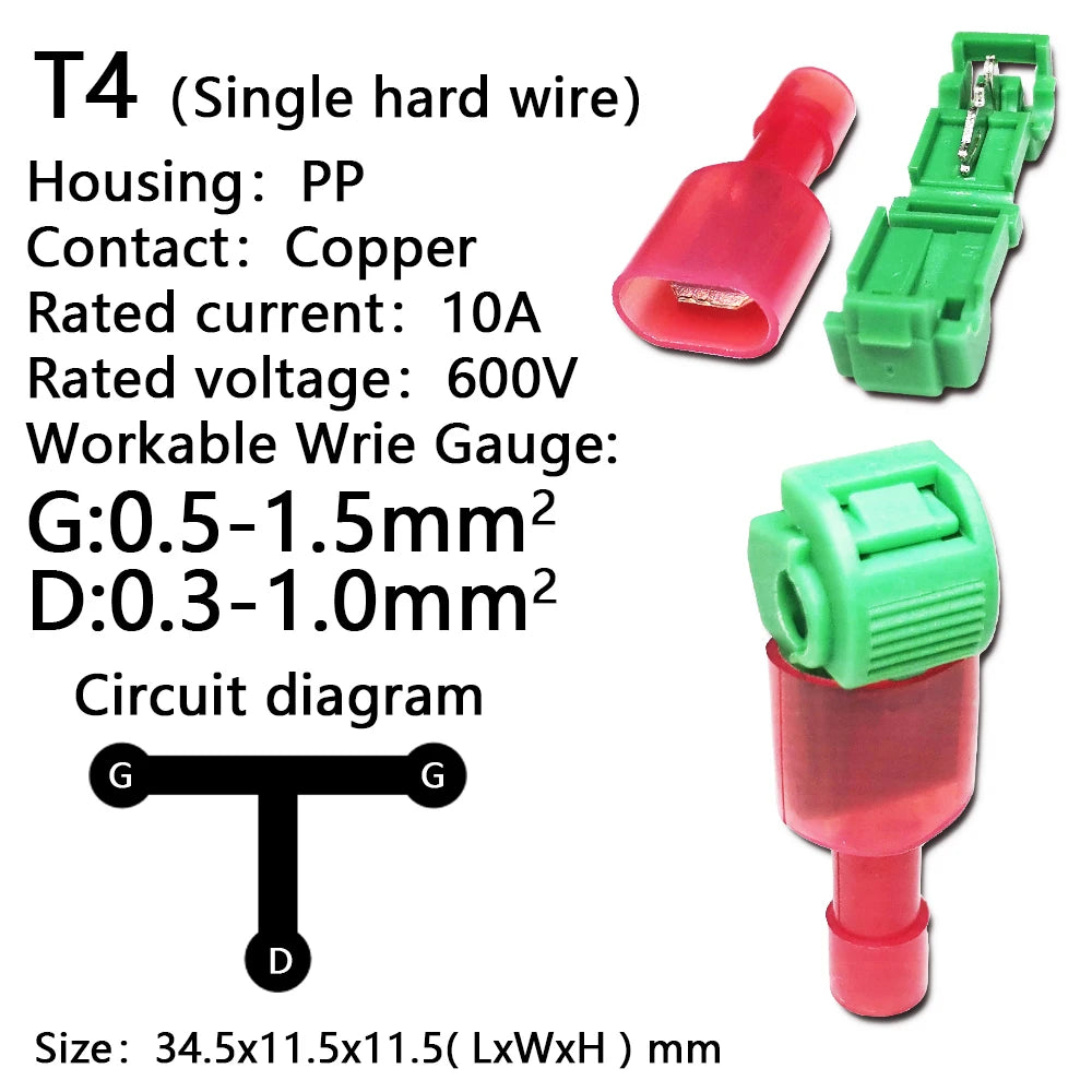 T4 Single hard wire / 10PCS (5SETS)