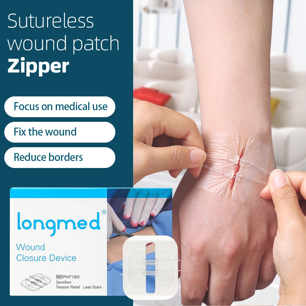 Zipper Band-Aid Wound Closure Device