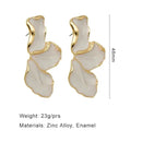 Women Fashion Gold Color Plating Irregular Post Earrings