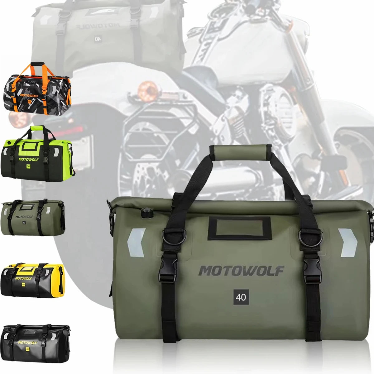 New Waterproof Reflective Tail Duffle Bag