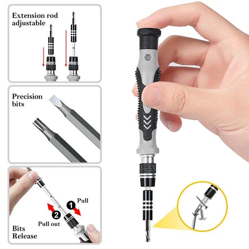 115pcs/lot Magnetic Screwdriver Bit Set